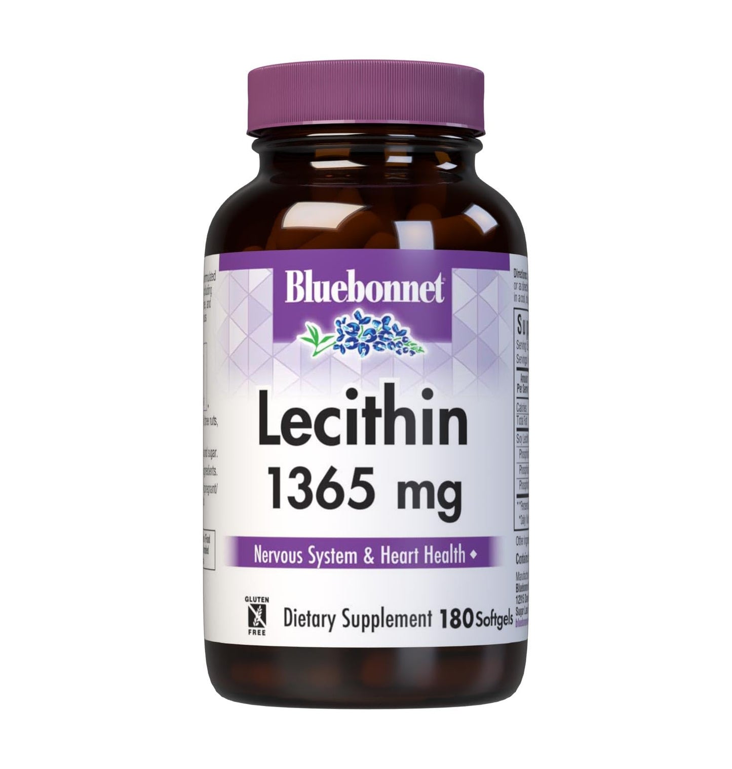 BlueBonnet Lecithin Supplement 1365 mg Softgels - 180 Count