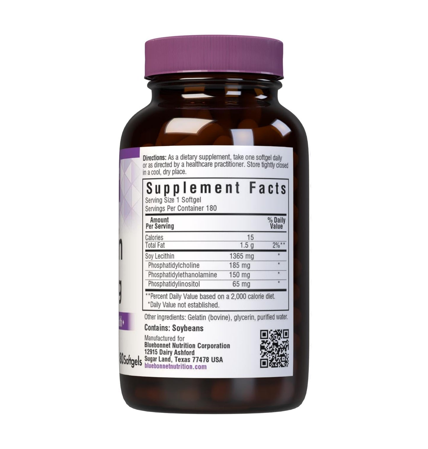 BlueBonnet Lecithin Supplement 1365 mg Softgels - 180 Count