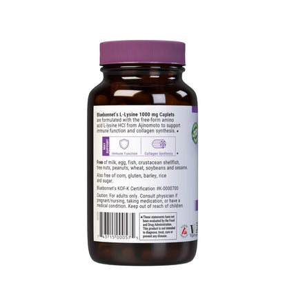 BlueBonnet L-Lysine 1000mg - Immune & Collagen Support (Non-GMO, Vegan, Gluten-Free)