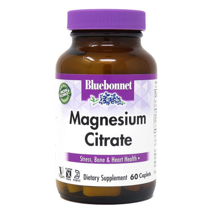 Bluebonnet Magnesium Citrate 400 mg – Maximum Absorption | Immune Support & Energy