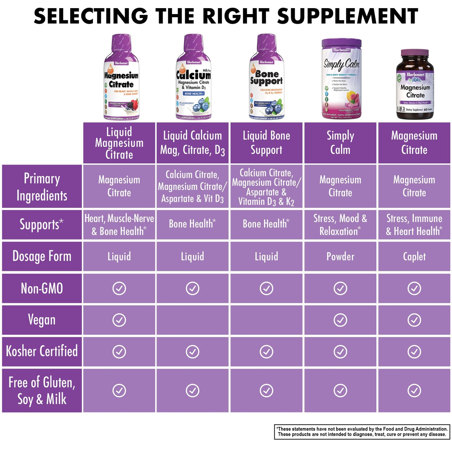 Bluebonnet Magnesium Citrate 420 mg Liquid – Calm Mind & Sleep* (16 fl oz, Mixed Berry)