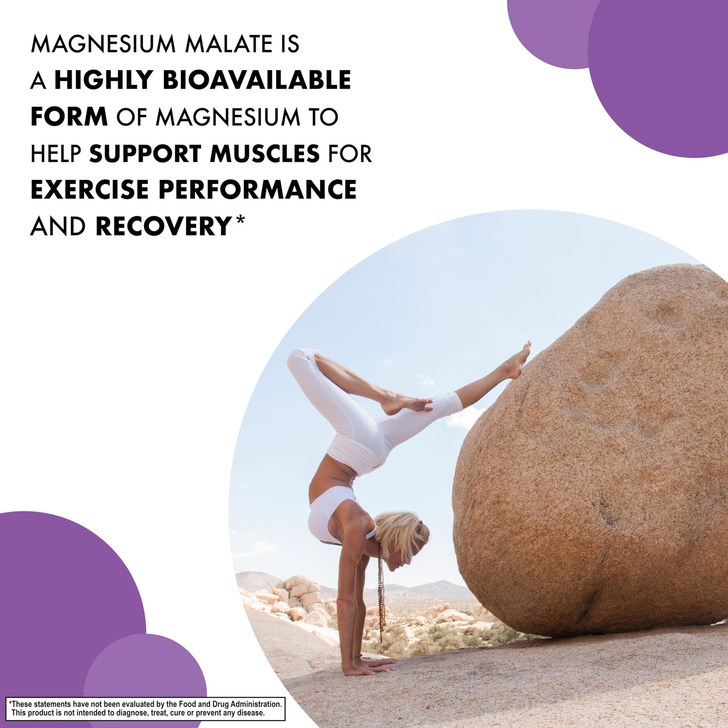 Bluebonnet Nutrition Magnesium Malate Vegetable Capsules - Supports Energy, Muscle & Joint Health - Non-GMO, Vegan, Kosher Certified, Gluten-Free, 90 Count