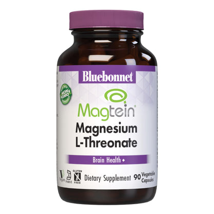 Bluebonnet Magtein Magnesium L-Threonate – Brain Health, 90 Veg Capsules