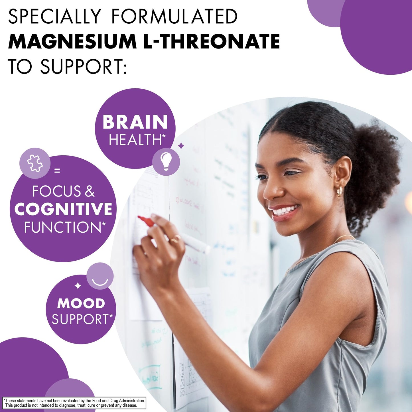 Bluebonnet Magtein Magnesium L-Threonate – Brain Health, 90 Veg Capsules