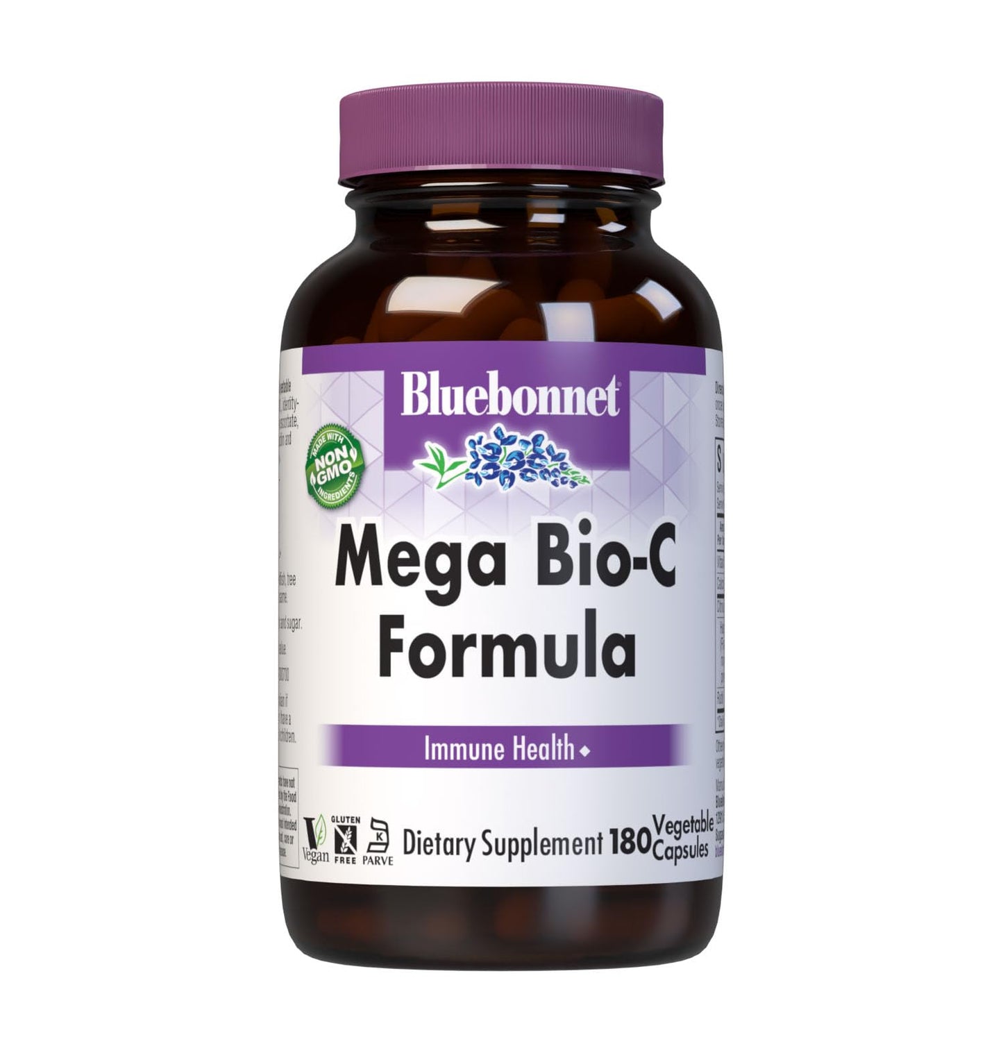 Bluebonnet Mega Bio-C Formula Vitamin C 750 mg – Immune Support, Vegetable Capsules, Non-GMO, Vegan