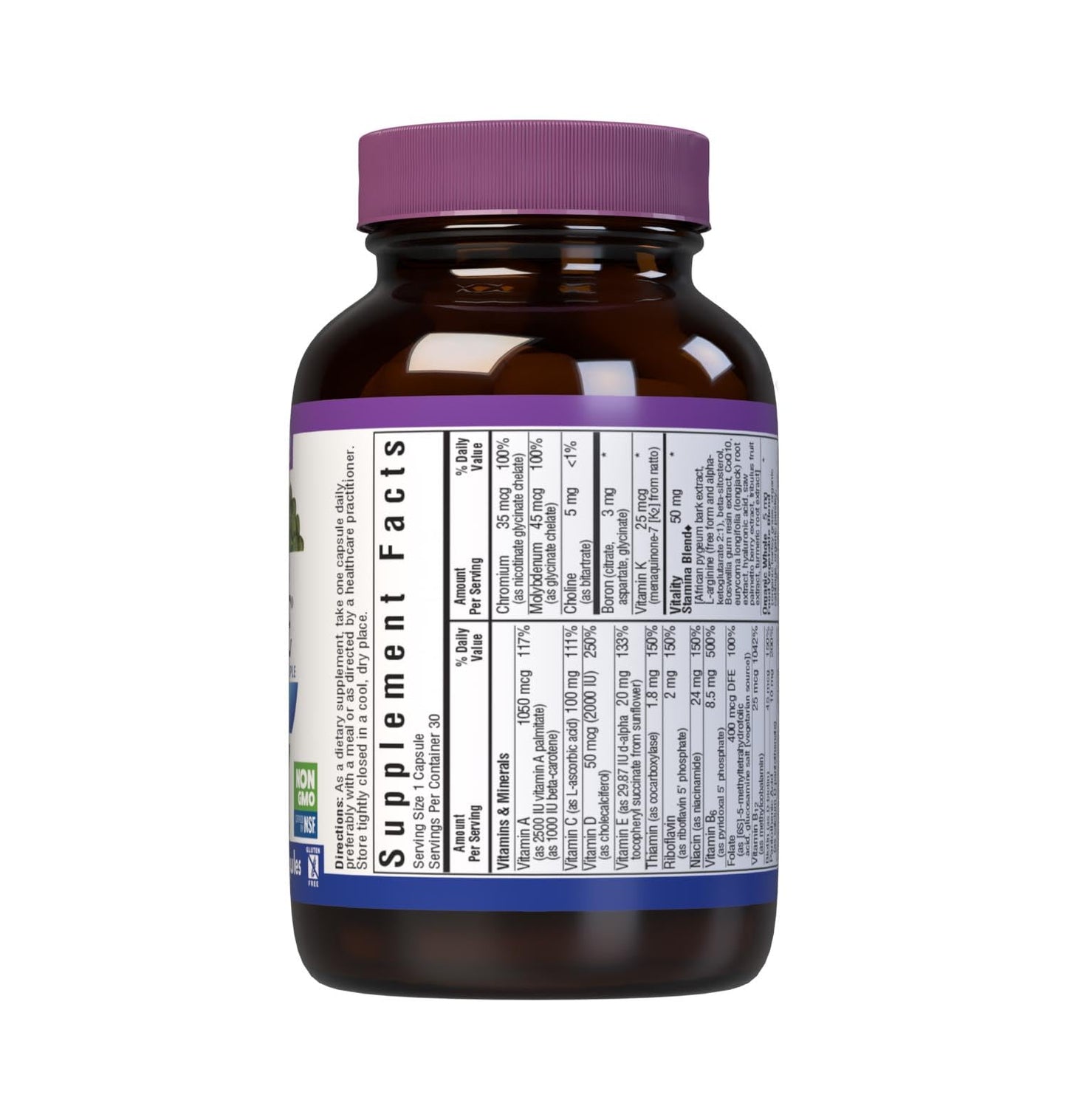 BlueBonnet Nutrition Men's ONE 40+ – Whole Food Multivitamin for Men 40+ (Pack of 2)
