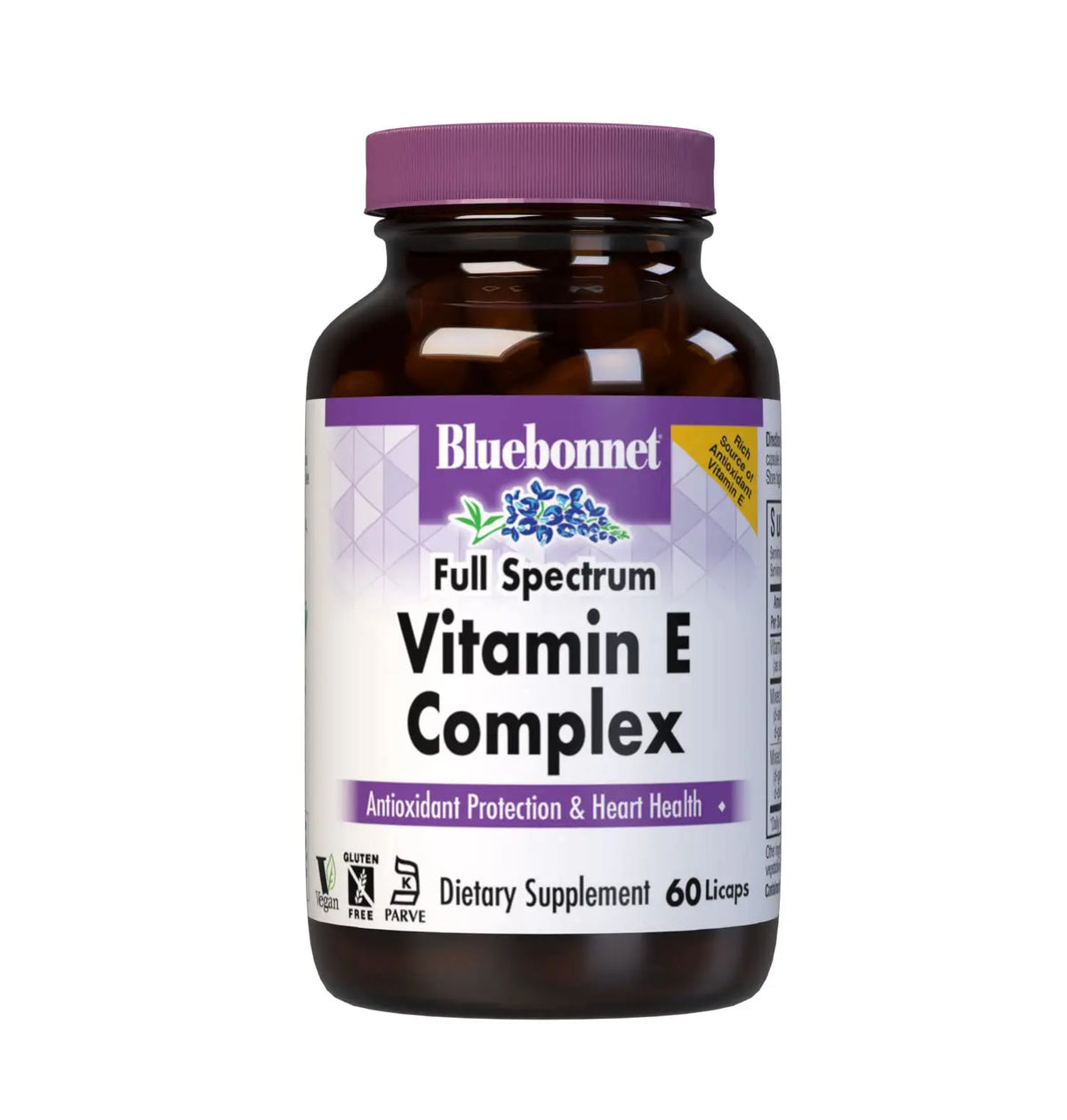 BlueBonnet Natural Full Spectrum Vitamin E Complex - 60 Licaps BritishVita | Premium UK Vitamins & Wellness Supplements