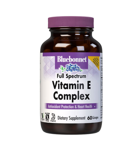 BlueBonnet Natural Full Spectrum Vitamin E Complex - 60 Licaps BritishVita | Premium UK Vitamins & Wellness Supplements