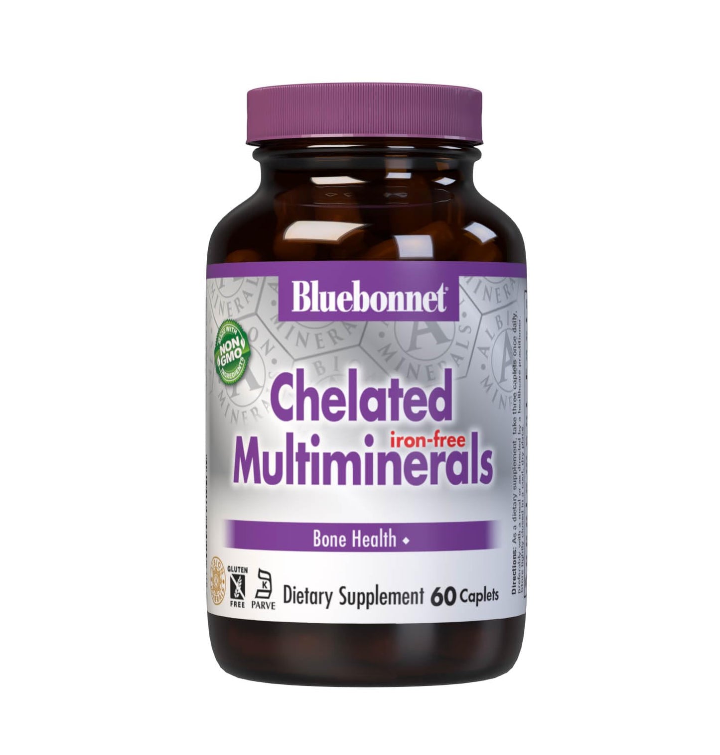 Bluebonnet Albion Chelated Multiminerals Iron-Free - 60 Caplets, 20 Servings