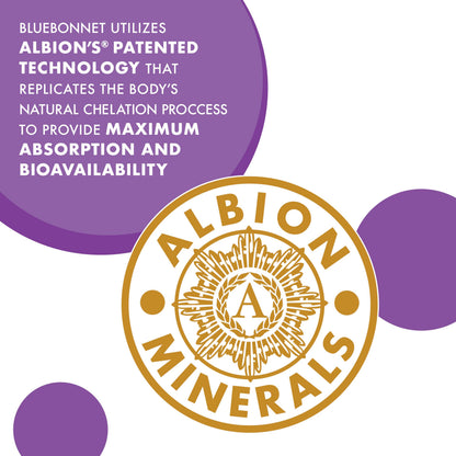 Bluebonnet Nutrition Albion Chelated Magnesium 200 mg – 120 Veggie Caps, Vegan, Kosher