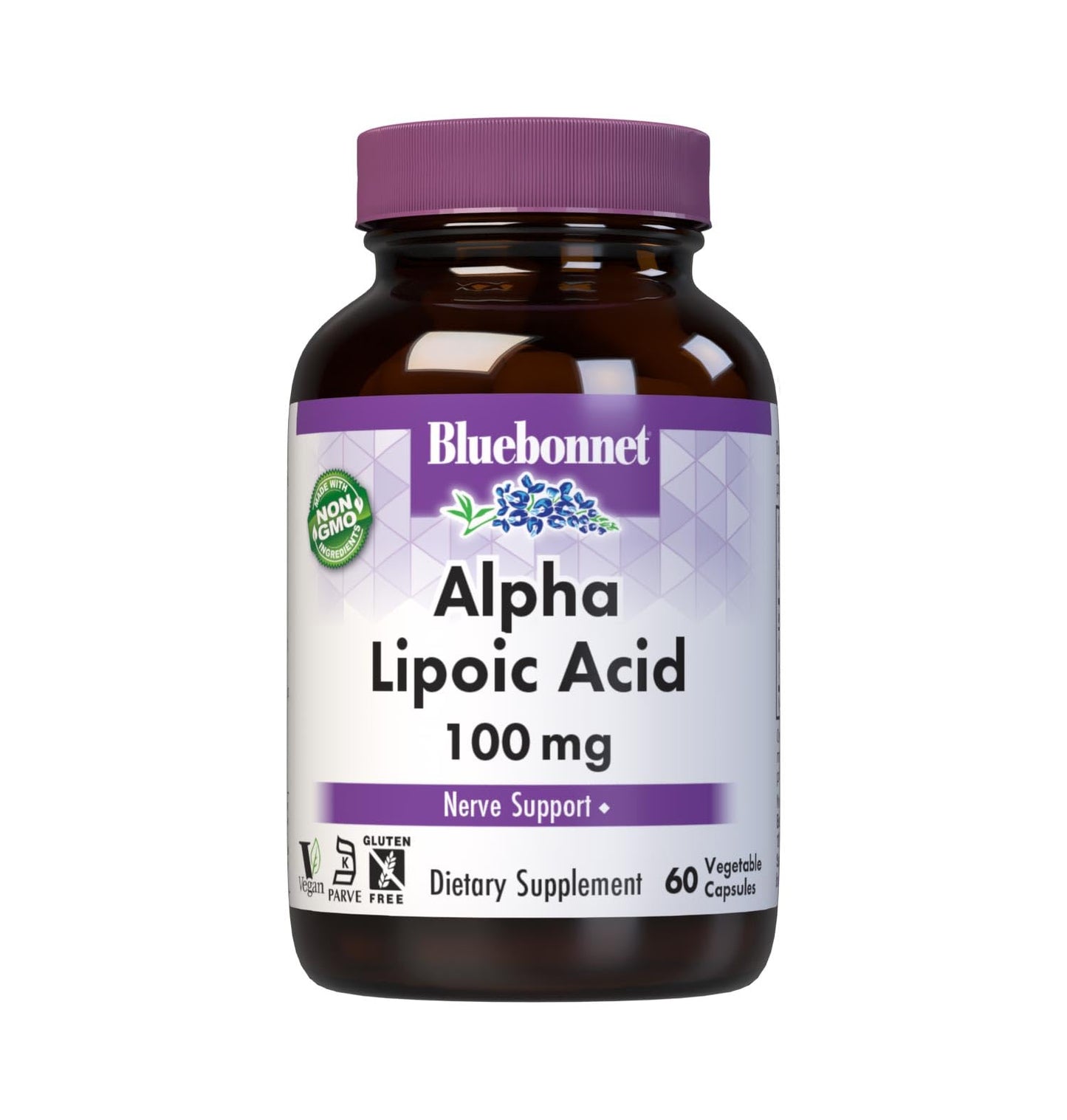 Bluebonnet Nutrition Alpha Lipoic Acid 100 mg - Nerve Support, Vegan