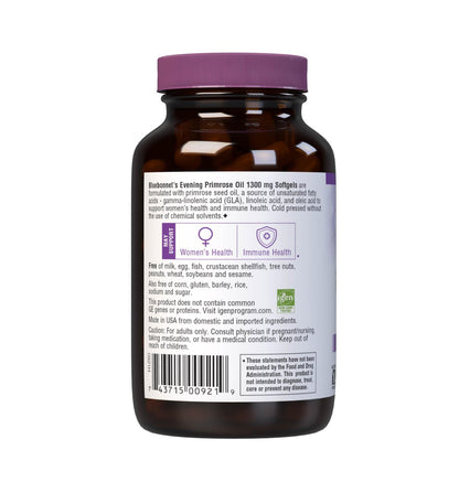Bluebonnet Nutrition Evening Primrose Oil 1300 mg Softgels