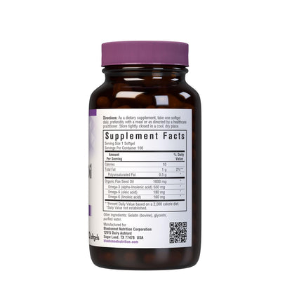 BlueBonnet Nutrition Flax Seed Oil 1000 mg Softgels - Omega-3-6-9