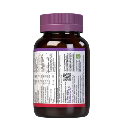 Bluebonnet Nutrition Ladies One Organic Vegetable Capsule – Whole Food Multivitamin with K2, 30 Count