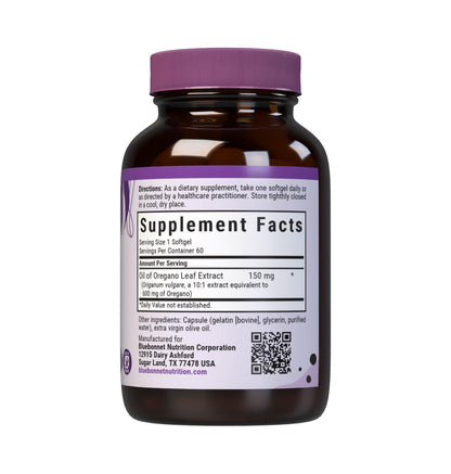 Bluebonnet Nutrition Oil of Oregano Leaf Extract – 60 Count