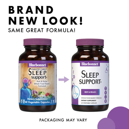 BlueBonnet Nutrition Targeted Choice Sleep Support – Whole Food-Based, Soy & Gluten Free