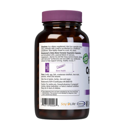 BlueBonnet Osteo-Bone Formula Vegetarian Capsules, 180 Count | Bone Health