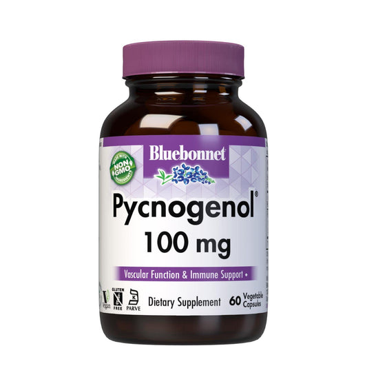 BlueBonnet Pycnogenol 100 mg VegCaps – 60 Count BritishVita | Premium UK Vitamins & Wellness Supplements