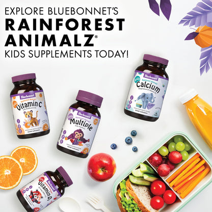 Bluebonnet Rainforest Animalz Vitamin D3 400 IU Chewables - Mixed Berry, 90 Count