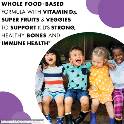 Bluebonnet Rainforest Animalz Vitamin D3 400 IU Chewables - Mixed Berry, 90 Count
