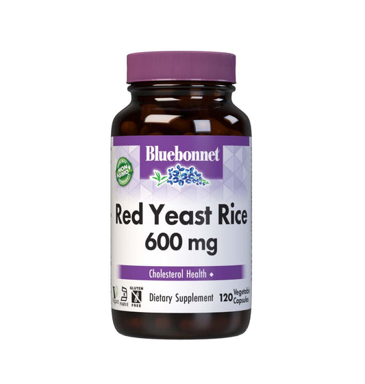 Bluebonnet Red Yeast Rice 600 mg – Heart Health* | Vegan, Non-GMO | 120 Veg Capsules BritishVita | Premium UK Vitamins & Wellness Supplements