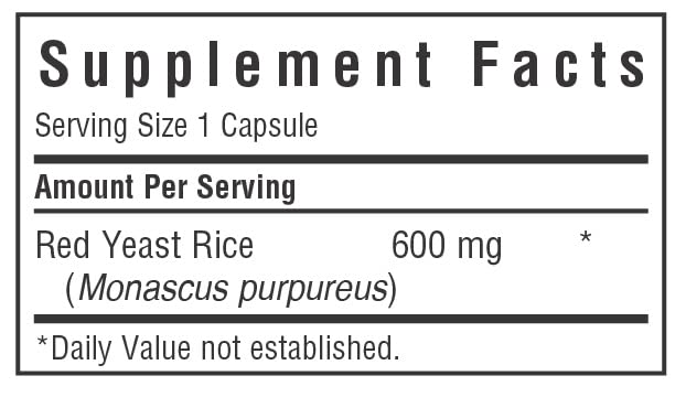 Bluebonnet Red Yeast Rice 600 mg – Heart Health* | Vegan, Non-GMO | 120 Veg Capsules