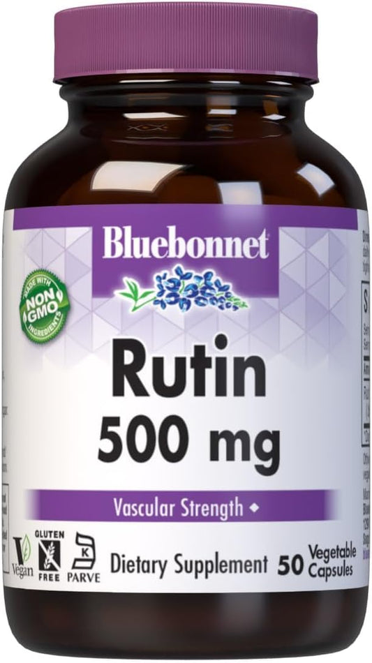 Bluebonnet Rutin 500mg – Antioxidant Bioflavonoid for Vascular Health (Vegan) BritishVita | Premium UK Vitamins & Wellness Supplements