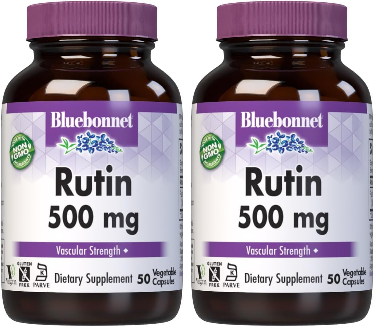 BlueBonnet Rutin 500mg - Plant-Based Antioxidant for Vascular Health