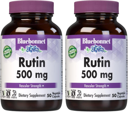 BlueBonnet Rutin 500mg - Plant-Based Antioxidant for Vascular Health