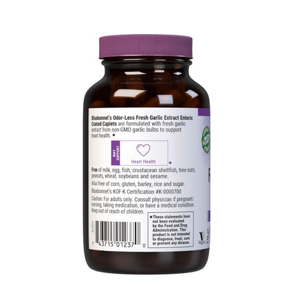 BlueBonnet Standardized Fresh Garlic Extract Supplement, 350 mg Caplets, 90 Count