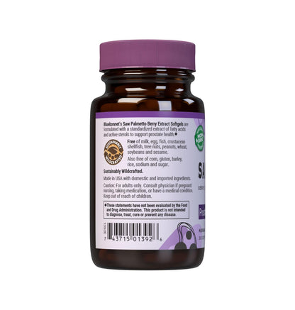 BlueBonnet Extra Strength Saw Palmetto Berry Extract Softgels, 30 Count | Prostate Health Supplement