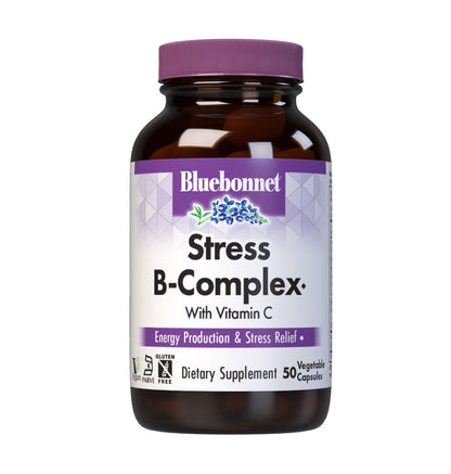 BlueBonnet Stress B-Complex for Women & Men – Vegan & Gluten-Free