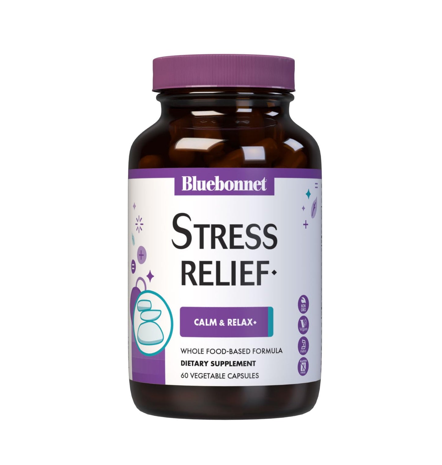 Bluebonnet Targeted Choice Stress Relief, 60 CT - Vegetable Capsules