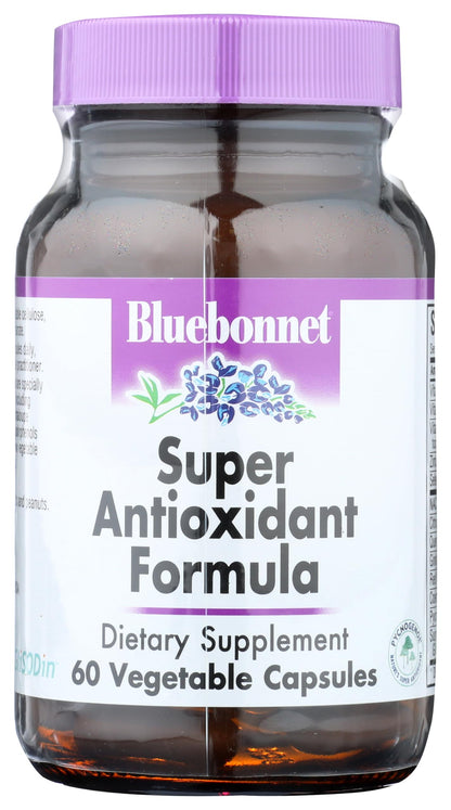 BlueBonnet Super Antioxidant Formula Vegetarian Capsules (60 Count) – White