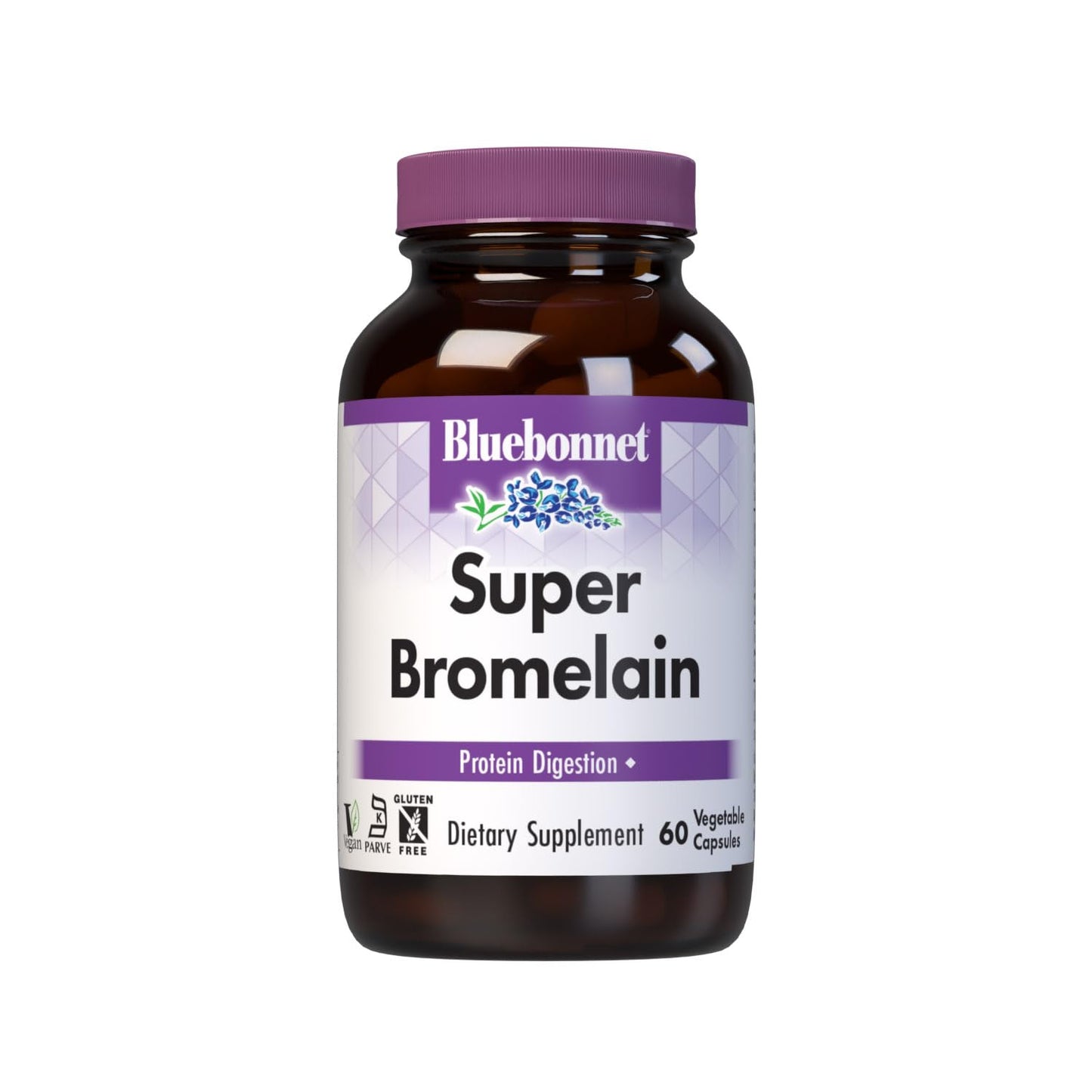 BlueBonnet Super Bromelain Vegetarian Capsules 500 mg - 60 Count