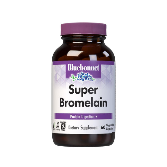 BlueBonnet Super Bromelain Vegetarian Capsules 500 mg - 60 Count BritishVita | Premium UK Vitamins & Wellness Supplements