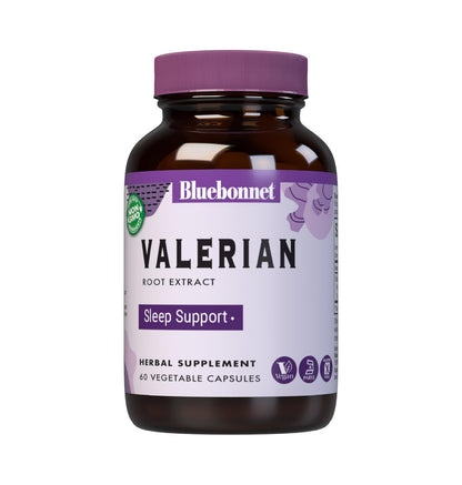 BlueBonnet Valerian Root Extract Supplement – 250 mg per Capsule, 60 Count