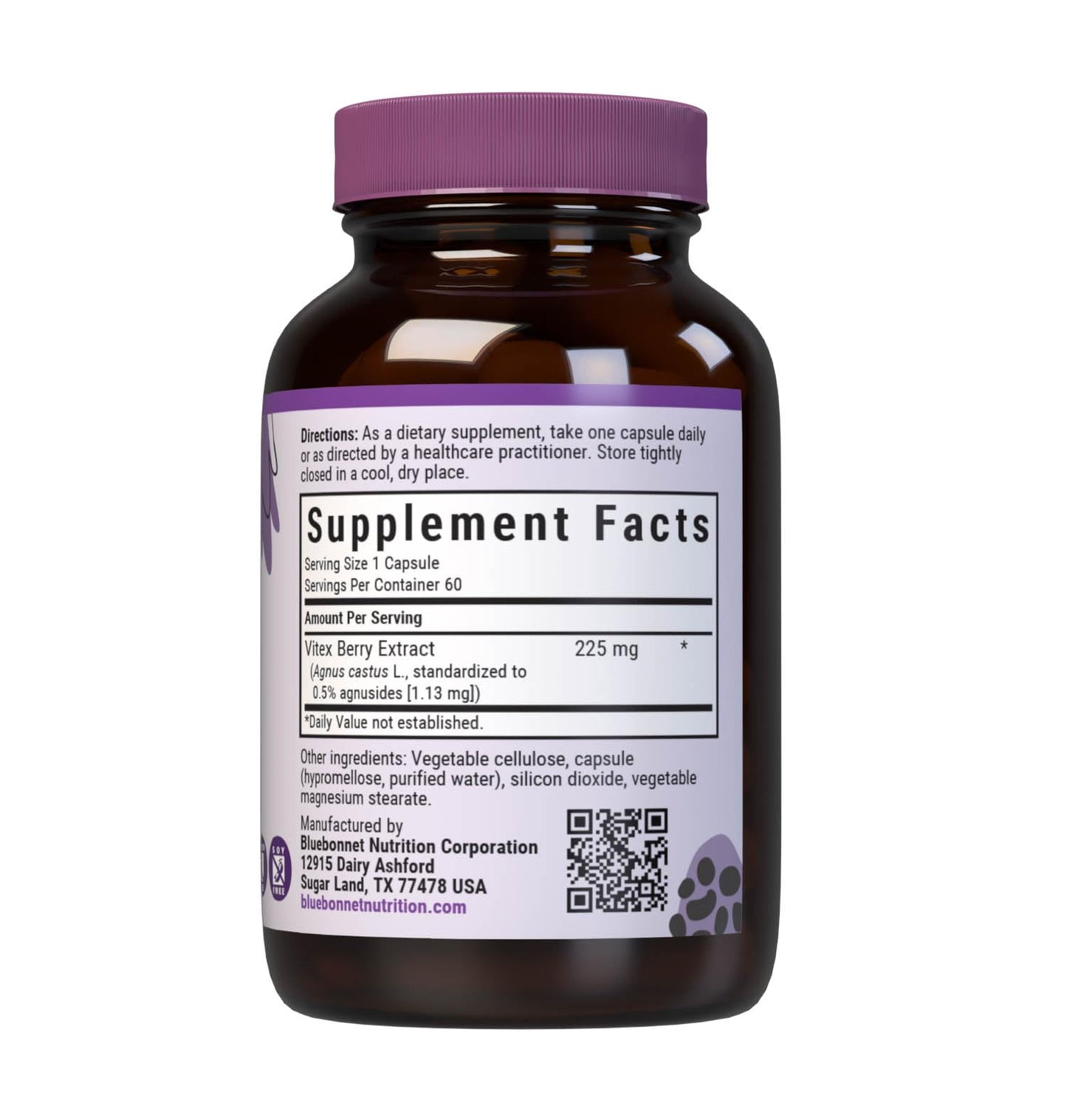 Vitex Berry Extract – Women’s Health Support | Bluebonnet Nutrition | 60 Veg Capsules