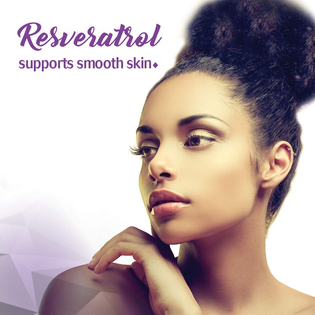 Bluebonnet Beautiful Ally Resveratrol 500 mg – Skin Integrity Support, Vegan, Non-GMO
