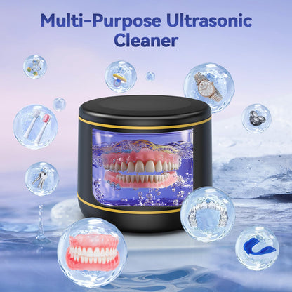 BlueFire Ultrasonic Retainer Cleaner 45kHz – Dentures, Jewelry, Portable