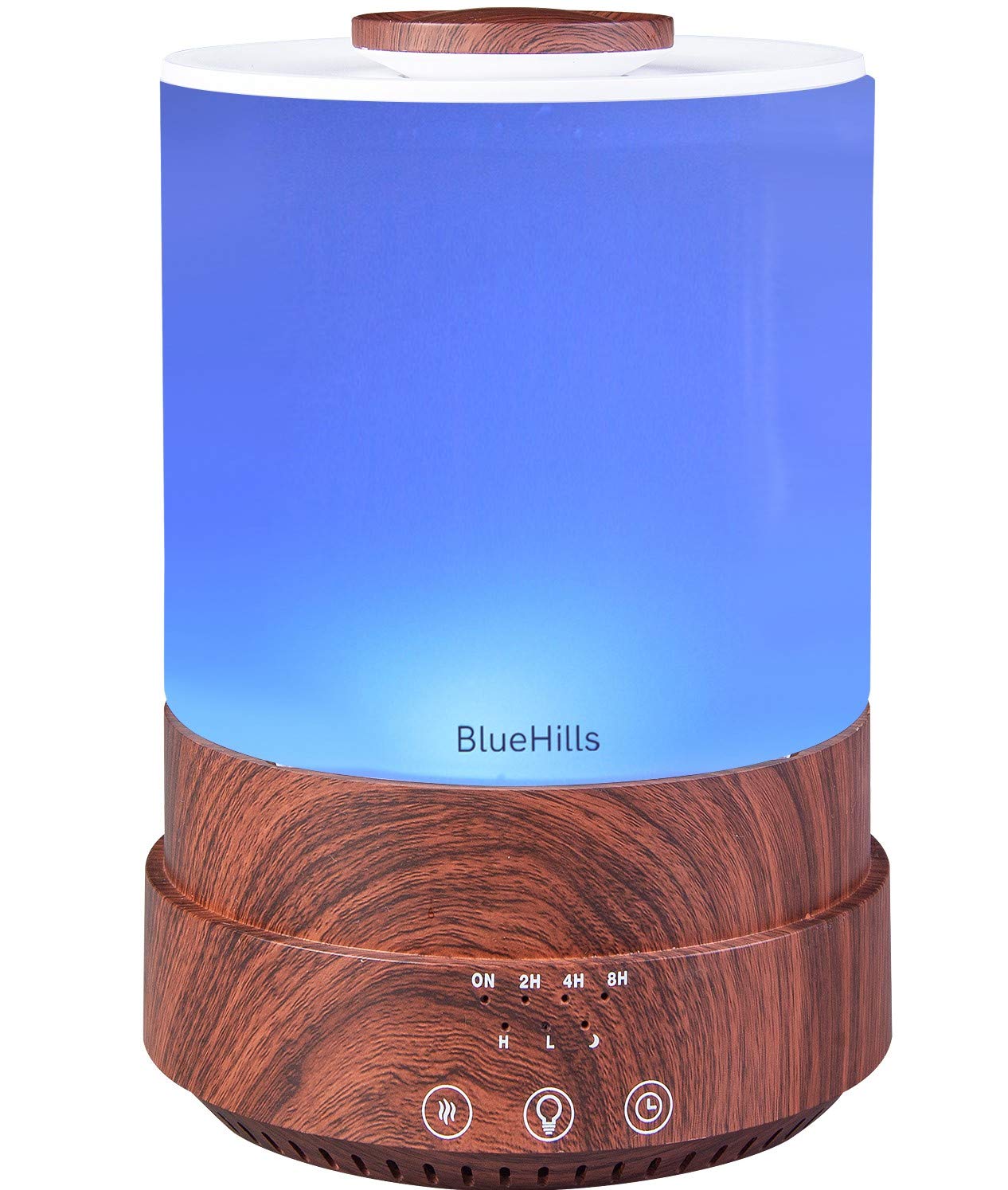 BlueHills Premium 2500 ML XL Essential Oil Diffuser – Large Room Aromatherapy, 7 LED Colors, Auto Shut Off, Humidifier