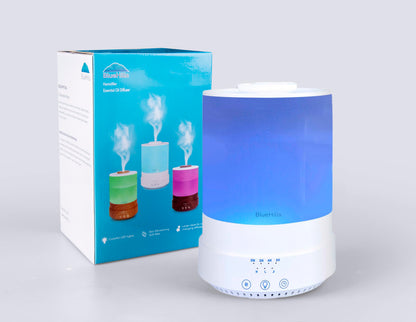 BlueHills 2500ml XL Essential Oil Diffuser – Large 2.5L Humidifier (White)
