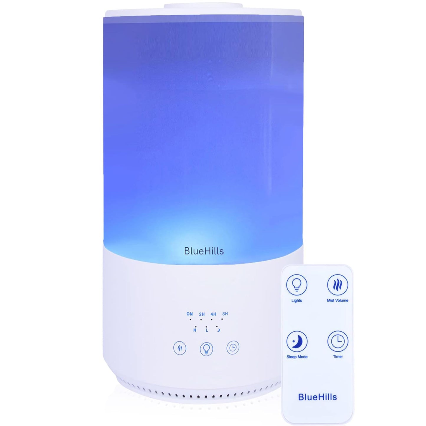 BlueHills 4000 ml Tall Essential Oil Diffuser | 50-Hour Run, Remote