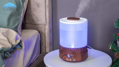 BlueHills Premium 2500 ML XL Essential Oil Diffuser – Large Room Aromatherapy, 7 LED Colors, Auto Shut Off, Humidifier