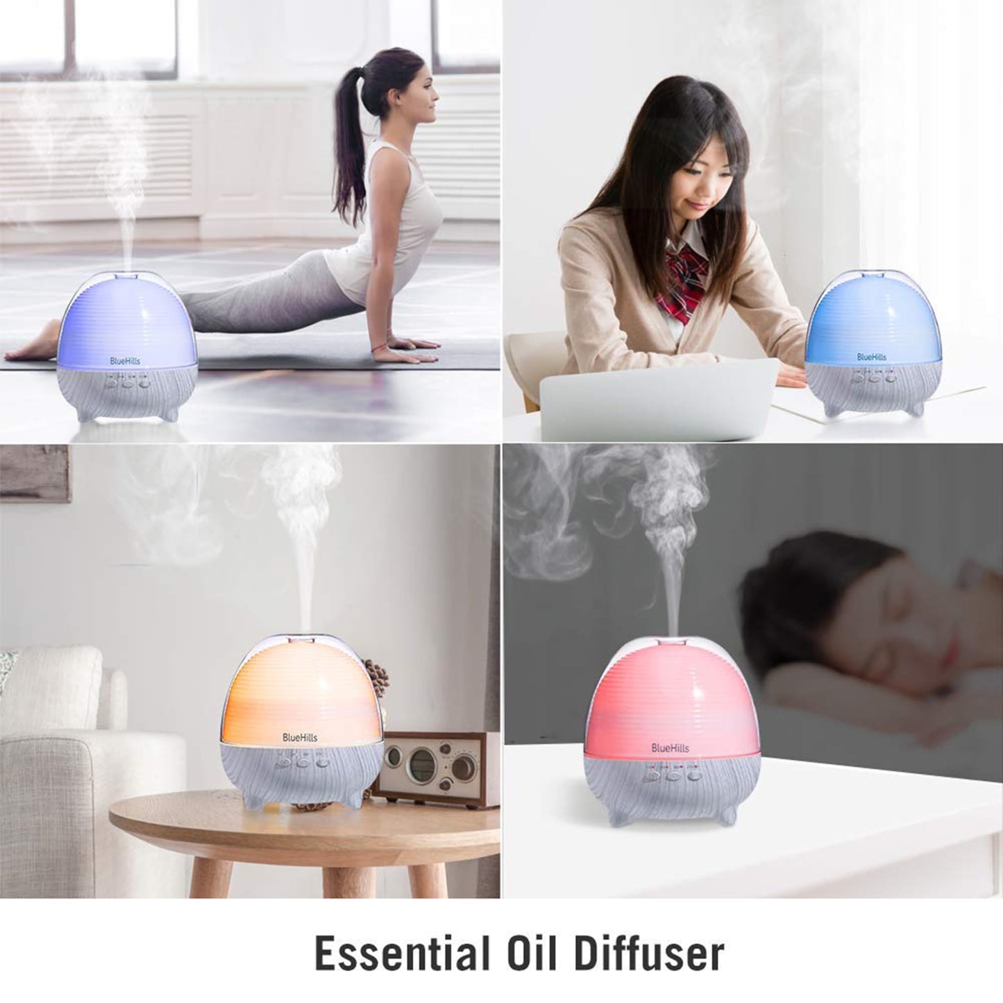 BlueHills Premium 1000ml Large Room Diffuser with Remote
