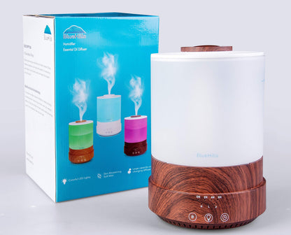 BlueHills Premium 2500 ML XL Essential Oil Diffuser – Large Room Aromatherapy, 7 LED Colors, Auto Shut Off, Humidifier