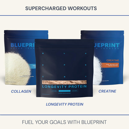 Blueprint Bryan Johnson Creatine Monohydrate Powder – Unflavored, 5g Dose, 100 Servings
