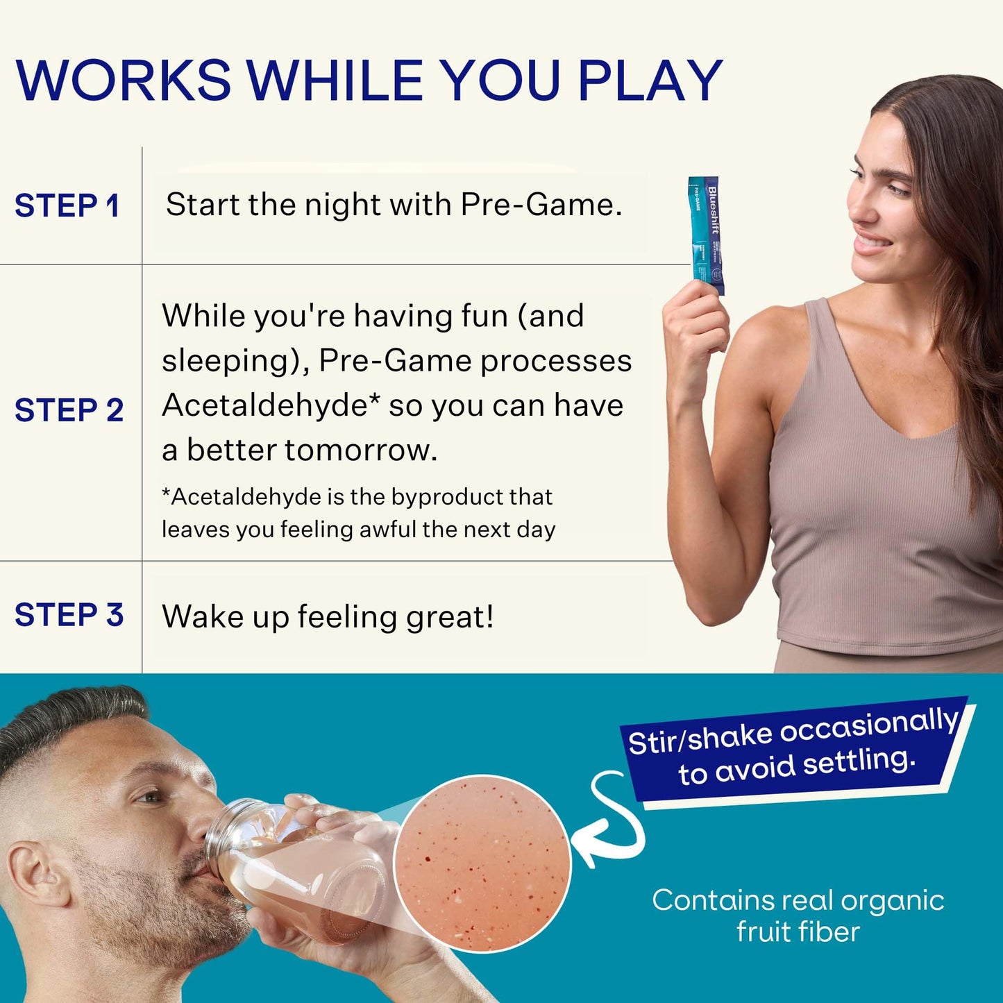 Blueshift Pre-Game NAC Electrolytes, Liver Support (14 Pack)