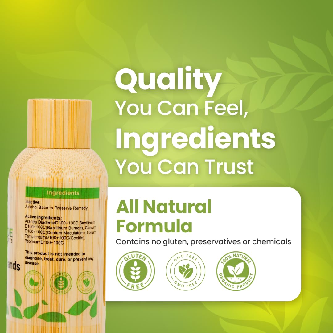 Bestmade BM206 Tremor Support Drops - Natural Hand Tremor Relief 30mL