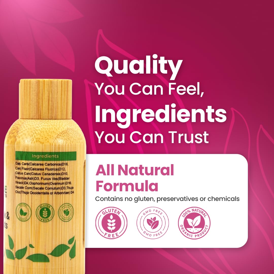 Fibroid Shrink & Ovarian Cysts BM36 - Helps Shrink Fibroids and Ovarian Cysts, Balance Estrogen Levels and Prevent Regrowth, Support for Menstrual Pain and Painful Intercourse, 30 mL Drops | Bestmade